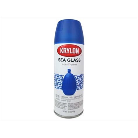 Krylon 12 Oz Frosted Sea Glass Finish Spray Paint Cornflower K09058007 12oz Kroger