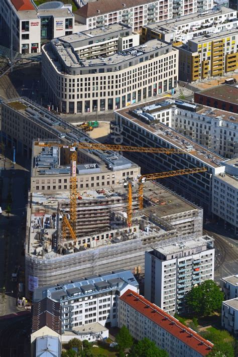 Dresden aus der Vogelperspektive Neubau eines Büro und