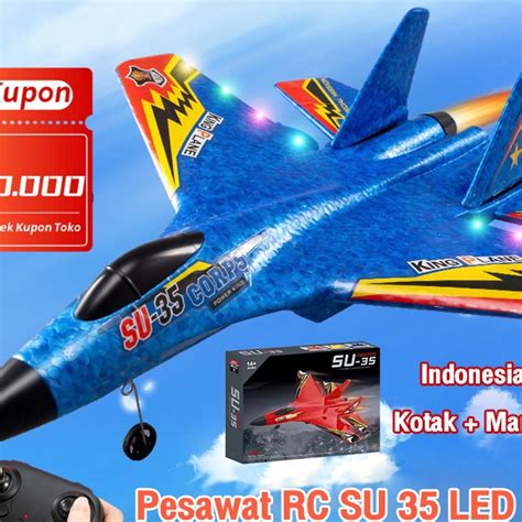 Jual Promo Tatajoy Mainan Pesawat Terbang Remote Control Led Pesawat