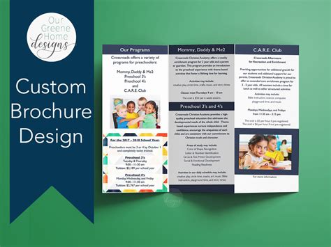 Custom Brochure Design Small Business Brochure Brochure Design Trifold ...