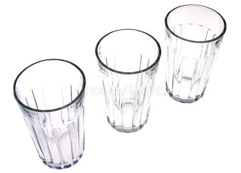 Three Glasses Stock Photo Image Of White Glass Empty 10931748