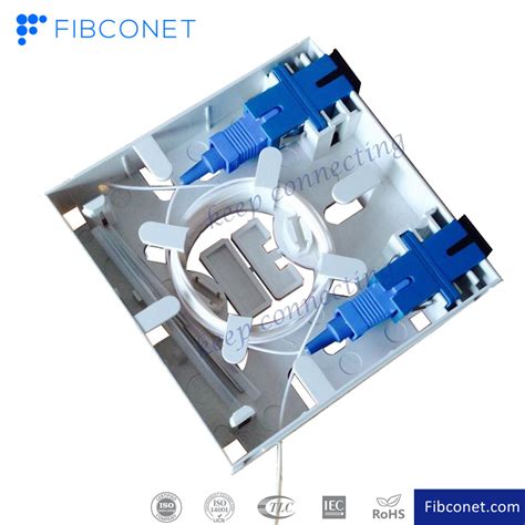 Ftth Fiber Solution Lc Socket Indoor Wall Outlets Rosette Box China