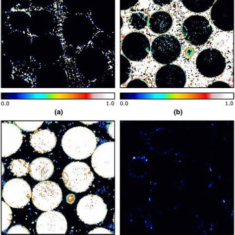 Rendering Of The Glass Spheres Blue And Mo Particles Distribution