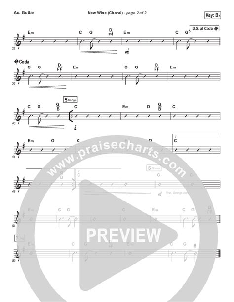 New Wine Choral Anthem Satb Acoustic Guitar Sheet Music Pdf Hillsong Worship Arr Luke