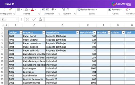 Inventario En Línea ¿cómo Hacer Un Inventario Manual En Excel Operam Erp