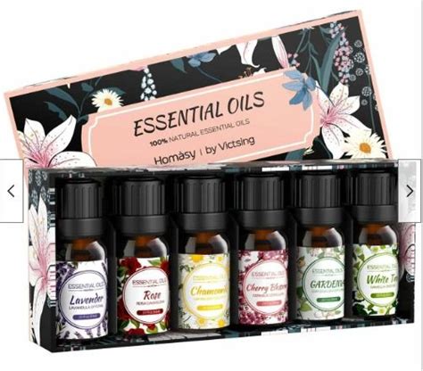 Floral Essential Oils Set Aromatherapy Diffuser Oil Gift Set