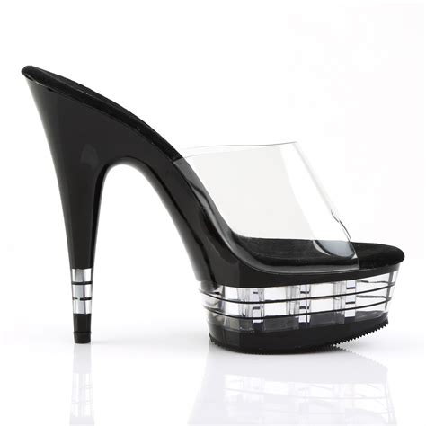 Pleaser Slip On Mules Platform Stilettos Stripper High Heels Adult Women Del601 Ebay