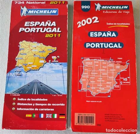 lote 2 mapas de carreteras españa michelin 2002 Comprar Mapas