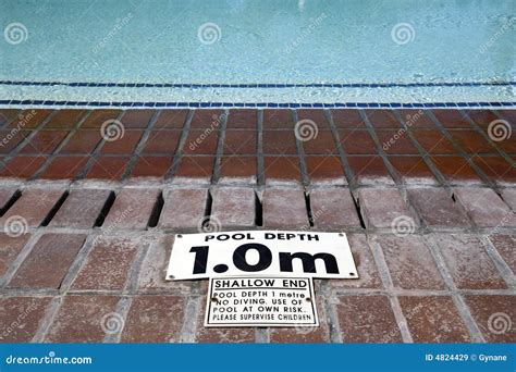 Pool Depth Sign Stock Photography | CartoonDealer.com #14701094