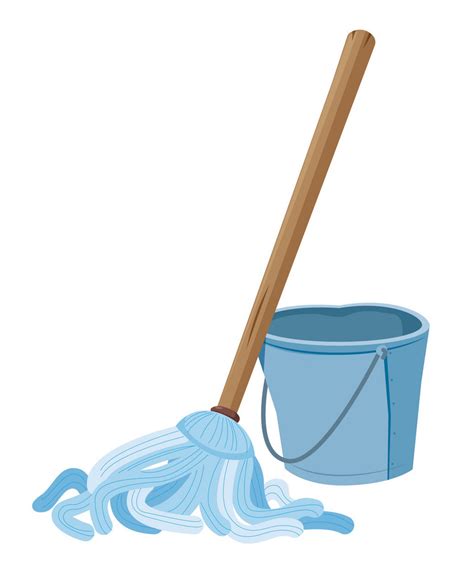 Bucket And Mop Vector 1452716 1