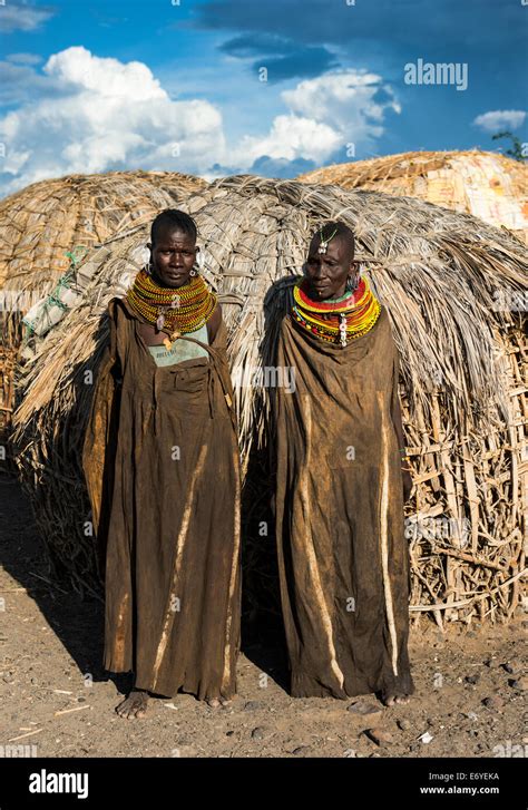 Turkana woman wearing traditional Turkana clothing Stock Photo - Alamy