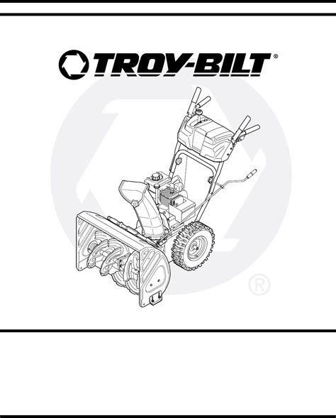 Troy Bilt Snow Blower Storm Series User Guide