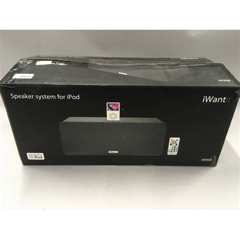 iWantit iW900 speaker system for iPod, new in box. refw135.