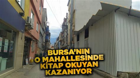 Bursa da Çiftehavuzlar mahallesinde kitap okuyan para kazanıyor YouTube