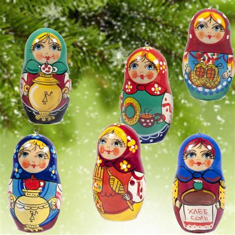 Игрушки для елки Матрешки - Новогодние игрушки - Елочные украшения
