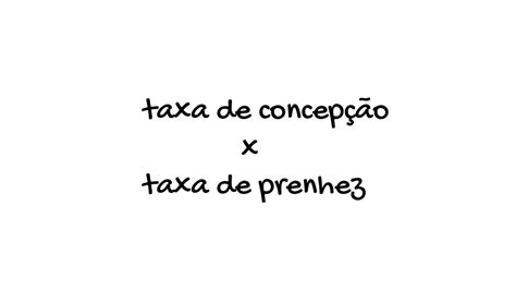 Você sabe a diferença entre taxa de concepção e taxa de prenhez YouTube