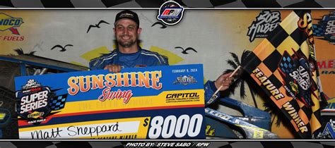 Matt Sheppard Blazes To Short Track Super Series Sunshine Swing