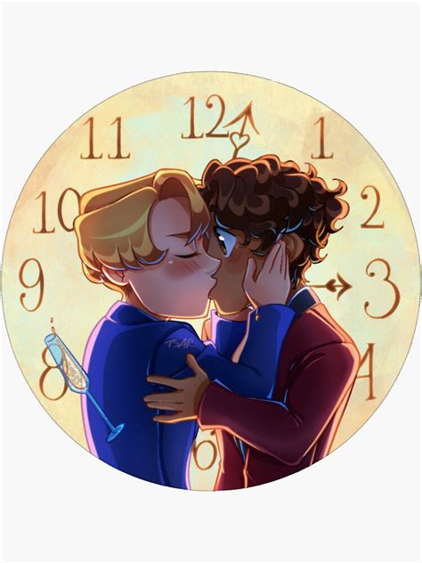 Alex And Henry Kiss From Rwrb Movie Sticker For Sale By Denergoun Redbubble