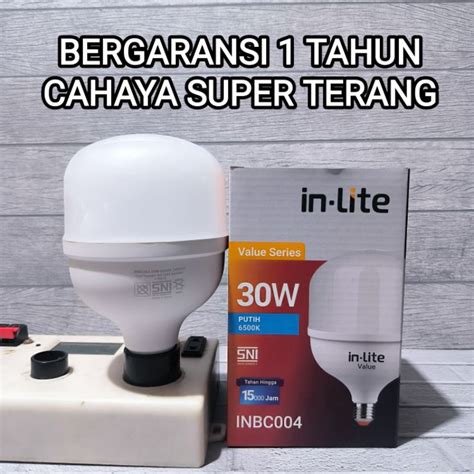 Jual IN LITE LAMPU LED CAPSULE VALUE 30W 30 WATT INBC004 CAHAYA PUTIH