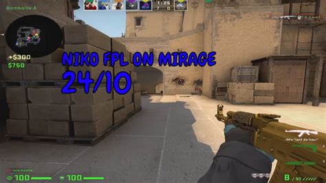 Niko PLAYS FACEIT MIRAGE NIKO FPL POV YouTube