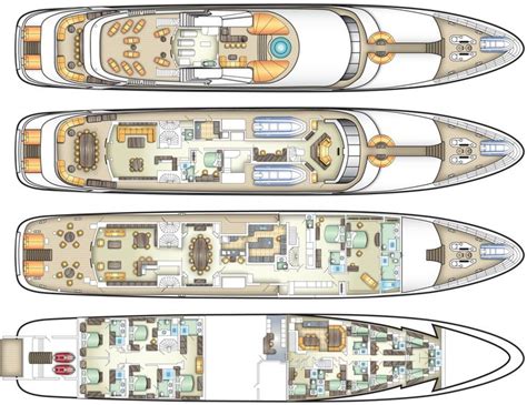 Luxury Yacht Deck Plans | Luxury yachts, Yacht interior design, Yacht ...