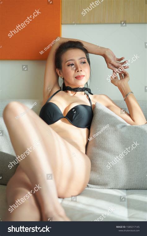 Beautiful Sexy Woman Perfect Body Bikini Stock Photo