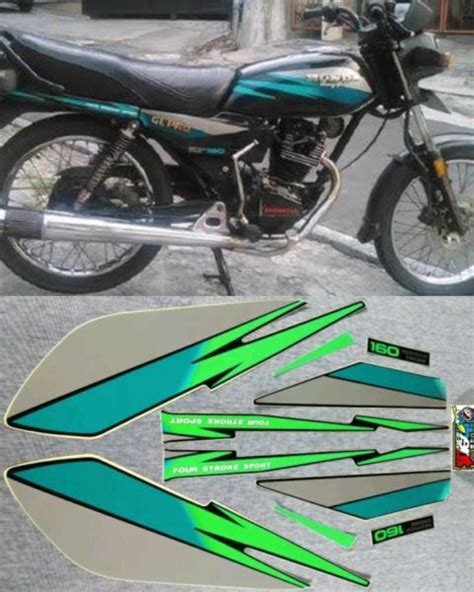 Jual STIKER STRIPING LIS STANDAR ORI HONDA GL PRO BIRU TAHUN 1995 Di