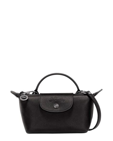 Longchamp Xs Le Pliage Xtra Pouch With Embossed Logo In Black Lyst UK