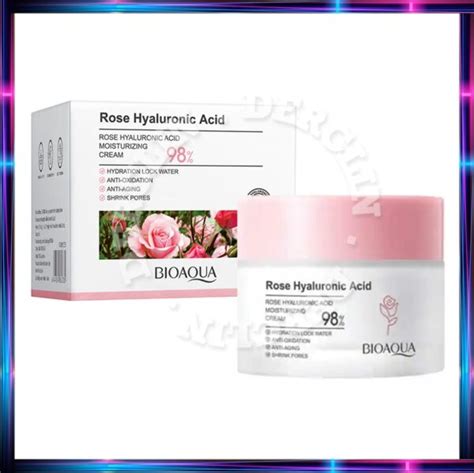 Crema Facial Con Rosas Y Cido Hialuronico Derclin