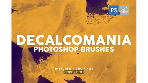 براش قلمو فتوشاپ Decalcomania Photoshop Stamp Brushes