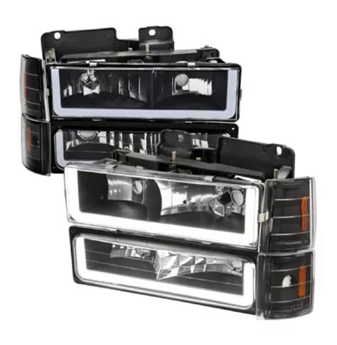 Faros Chevrolet Silverado Cheyenne C Tira Led Env O Gratis