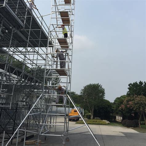 12m Scaffold Tower Aluminium Mobile Portable Scaffolding For