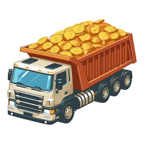 Premium Vector Dump Truck Vector Illustration