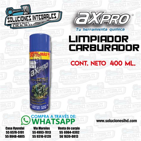 Axpro Limpiador Carburador Ml Carbuclean Soluciones Ihd