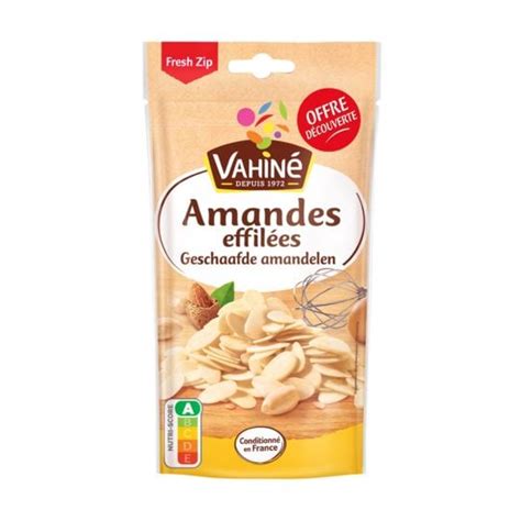 Amandes effilées VAHINE le sachet de 125g à Prix Carrefour