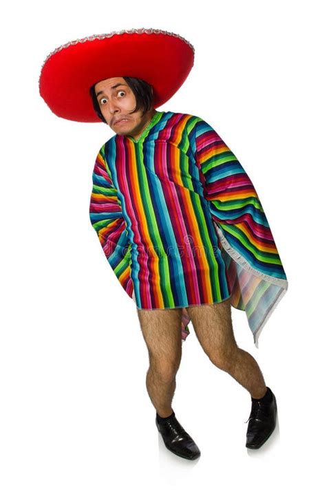 The Naked Mexican Man Isolated On White Stock Photo Image Of Bare Exhibitionism 66842284