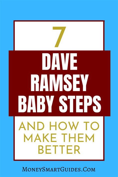 Dave Ramsey Baby Steps And How To Make Them Better - MoneySmartGuides.com