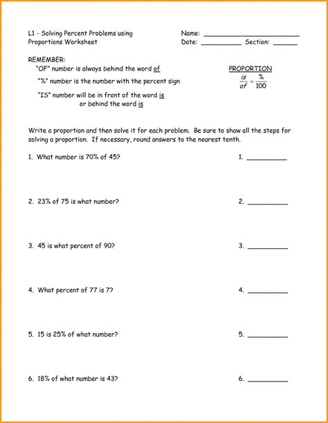 Percent Word Problems Worksheets Printable Word Searches