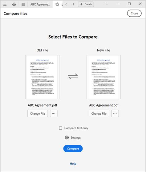 Compare Two Versions Of A Pdf File In Adobe Acrobat