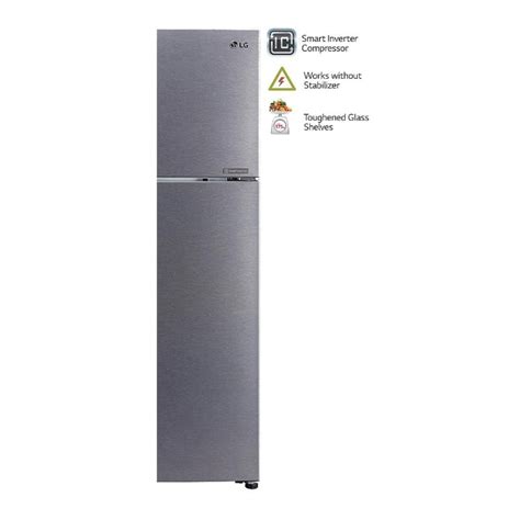 Lg 260 L 2 Star Inverter Frost Free Double Door Refrigerator Gl