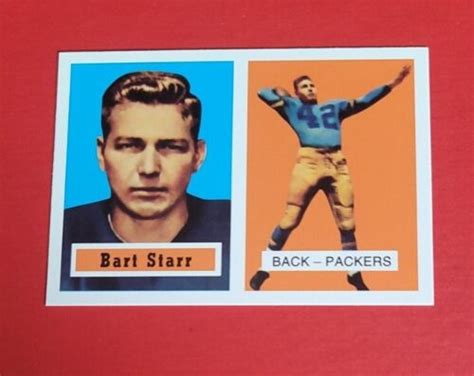 2012 Topps Football Rookie Reprint 1957 119 Bart Starr EBay