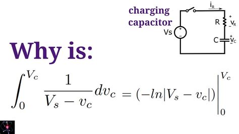 Charging Capacitor Equation The Missing Integration Step Youtube