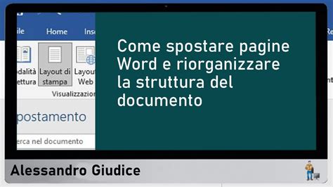 Come Spostare E Riorganizzare Pagine In Word Youtube