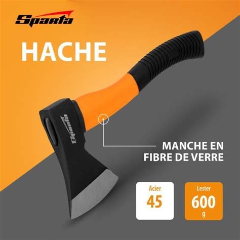 Hachette Sparta G Manche Fibre De Verre Acier Forg Coupe