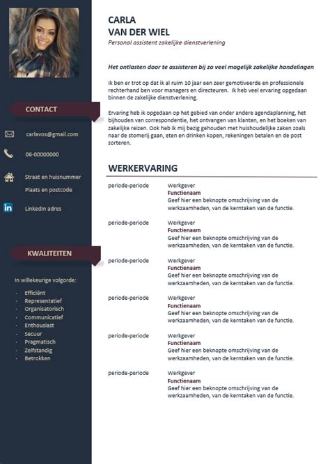 Cv Voorbeelden Gratis Inspiratie Voor Een Perfect Cv Wetalent Images