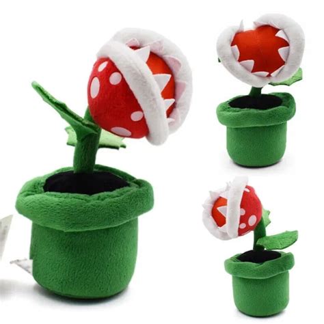 Super Mario Bros Piranha Plant Plush Soft Toy Doll Teddy Stuffed