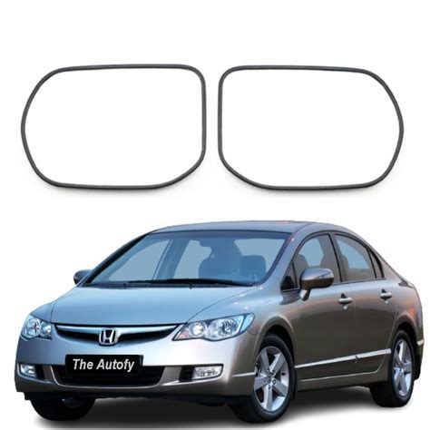 Honda Civic Reborn Side Mirrors Plate Model 2006 2012 Theautofycom