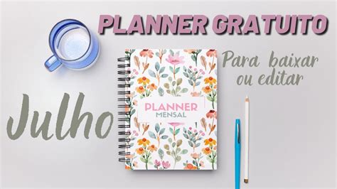 PLANNER PARA BAIXAR GRATUITAMENTE Organize Planner Planejador