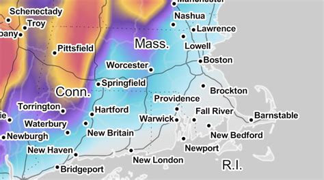 See how much snow is forecast in your area of Massachusetts (Map ...