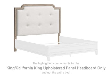 Jorlaina King Upholstered Panel Bed